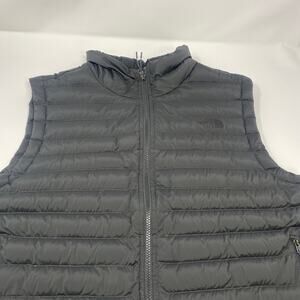 The North Face Mens Large Black 700 Down Puffer Full Zip Vest